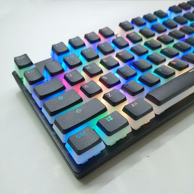 Pudding Keycaps PBT Doubleshot OEM for Mechanical Keyboards