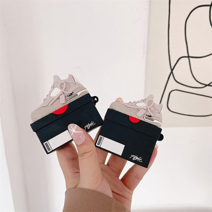 Sneakers Shoe Box Silicone Earphone Case